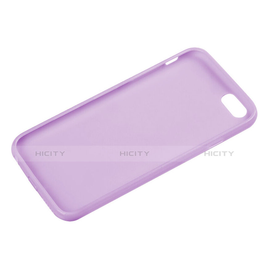 Carcasa Silicona Goma para Apple iPhone 6 Morado