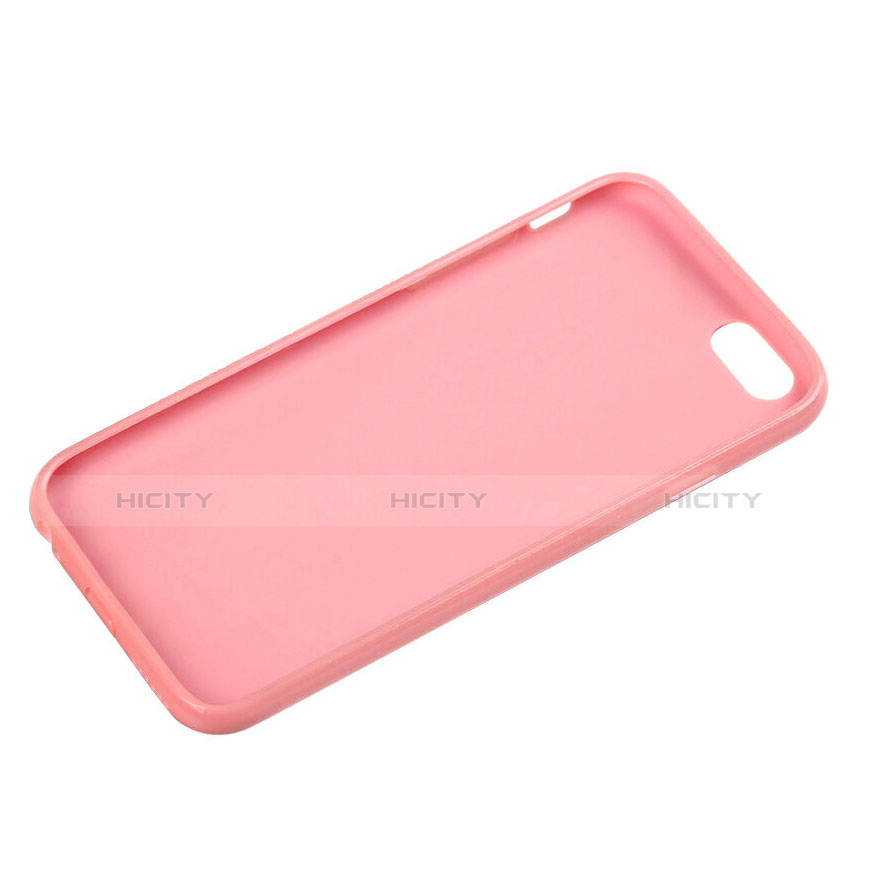 Carcasa Silicona Goma para Apple iPhone 6 Rosa