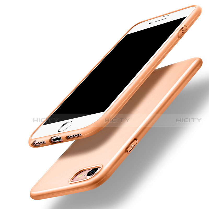 Carcasa Silicona Goma para Apple iPhone SE3 ((2022)) Naranja