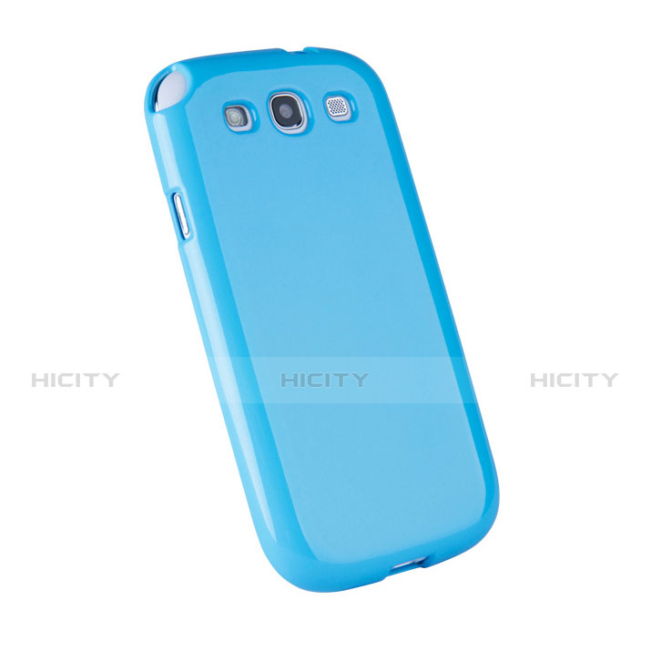 Carcasa Silicona Goma para Samsung Galaxy S3 i9300 Azul