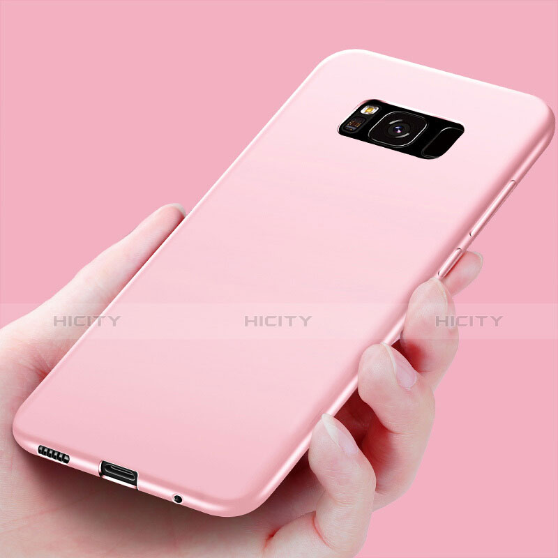 Carcasa Silicona Goma para Samsung Galaxy S8 Plus Oro Rosa