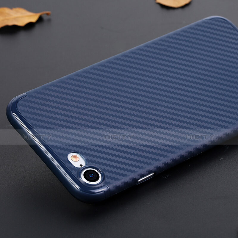 Carcasa Silicona Goma Twill para Apple iPhone 7 Azul