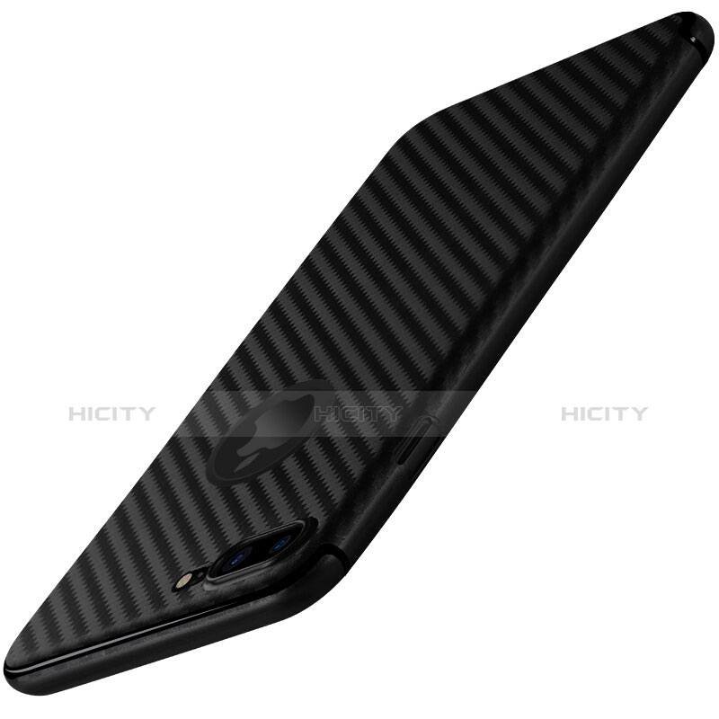 Carcasa Silicona Goma Twill para Apple iPhone 7 Plus Negro