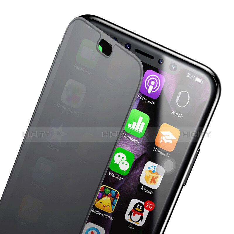 Carcasa Silicona Transparente Cubre Entero para Apple iPhone Xs Gris