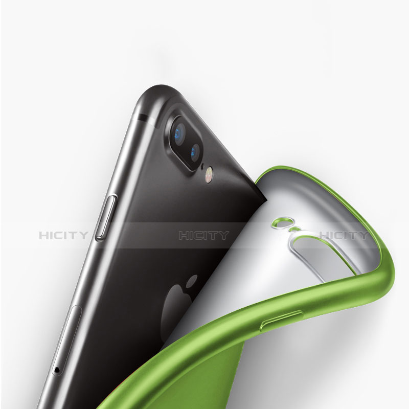 Carcasa Silicona Ultrafina Goma 360 Grados para Apple iPhone 7 Plus Verde