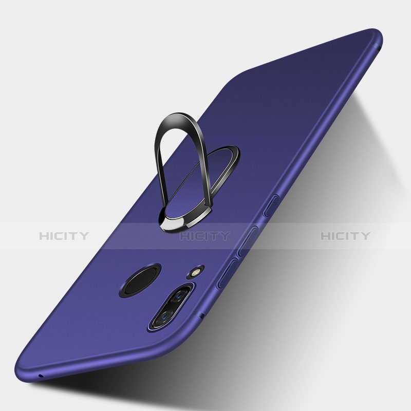 Carcasa Silicona Ultrafina Goma con Magnetico Anillo de dedo Soporte para Huawei Nova 3i Azul