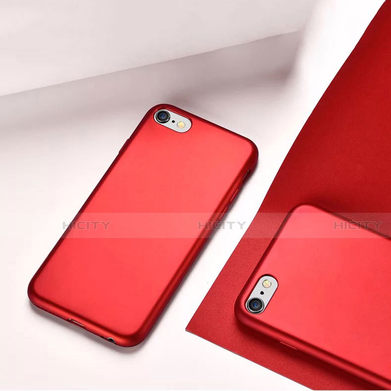 Carcasa Silicona Ultrafina Goma G01 para Apple iPhone 6 Plus Rojo