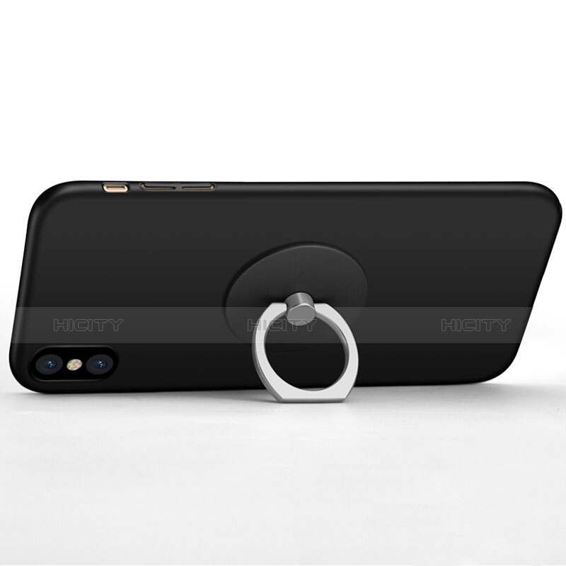 Carcasa Silicona Ultrafina Goma M01 para Apple iPhone Xs Negro