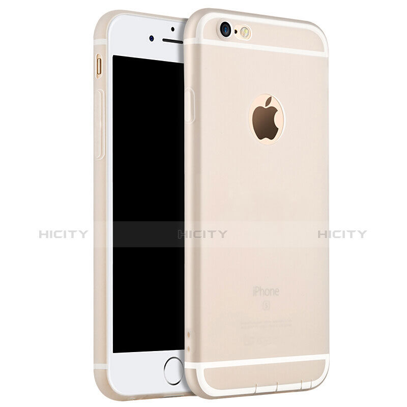 Carcasa Silicona Ultrafina Goma para Apple iPhone 6 Blanco