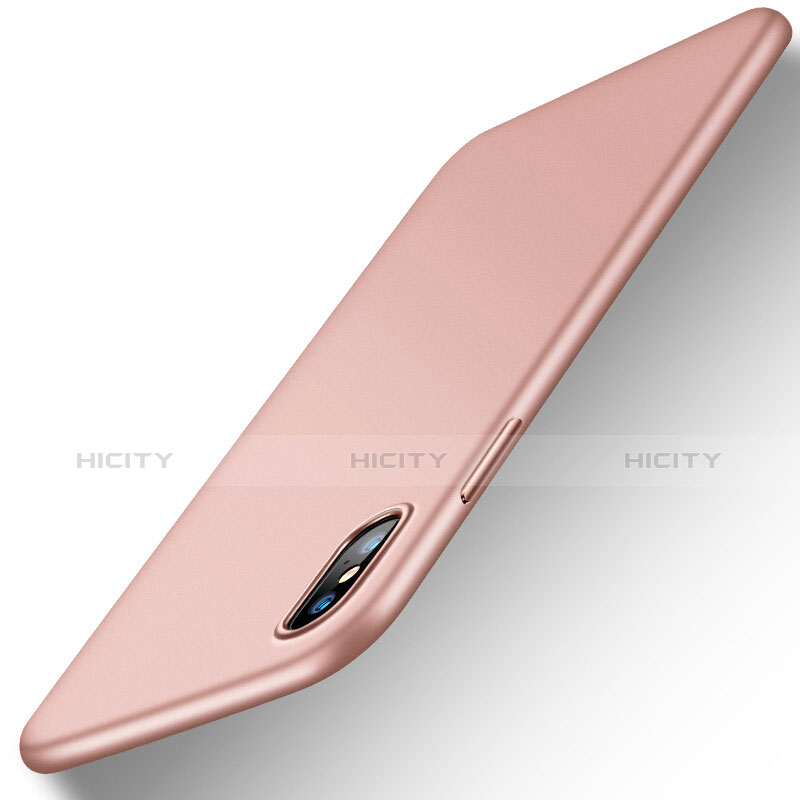 Carcasa Silicona Ultrafina Goma para Apple iPhone X Rosa