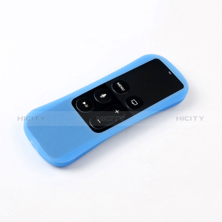 Carcasa Silicona Ultrafina Goma para Apple TV 4 Azul