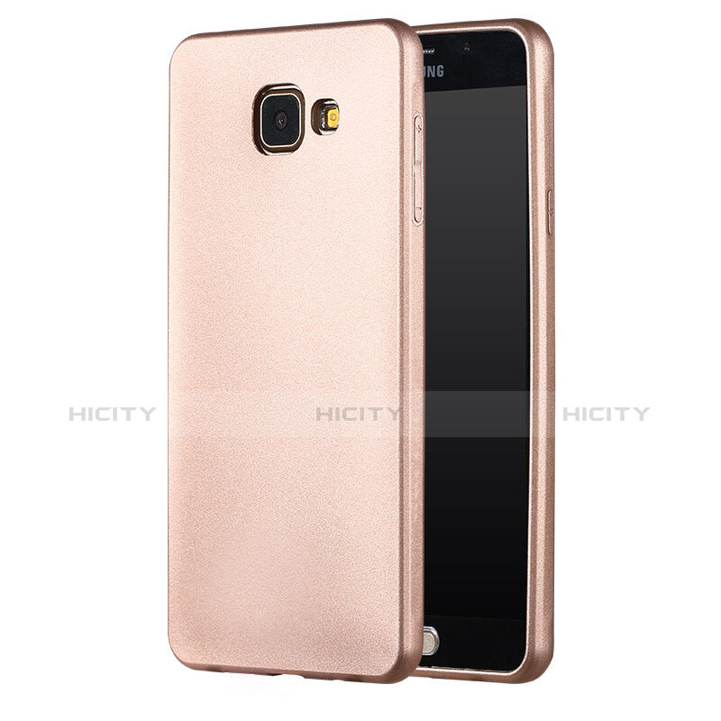 Carcasa Silicona Ultrafina Goma para Samsung Galaxy A5 (2017) SM-A520F Oro