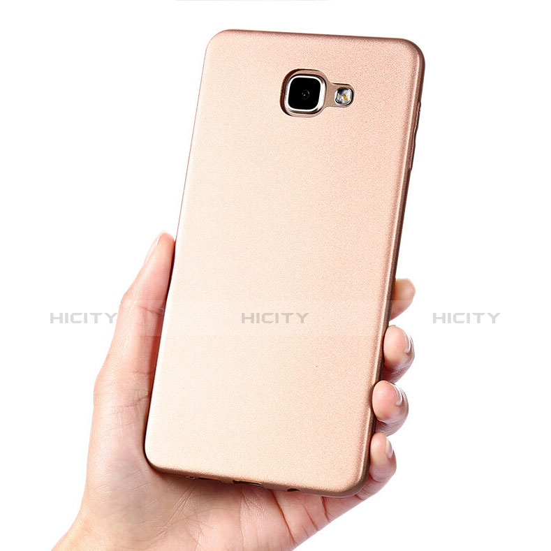 Carcasa Silicona Ultrafina Goma para Samsung Galaxy A9 (2016) A9000 Oro