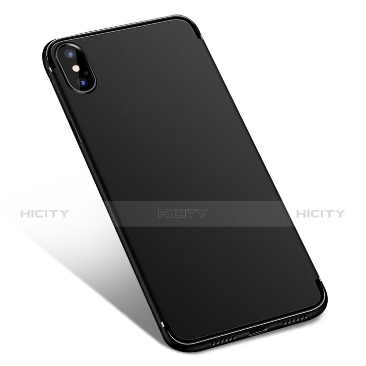 Carcasa Silicona Ultrafina Goma Q02 para Apple iPhone Xs Negro