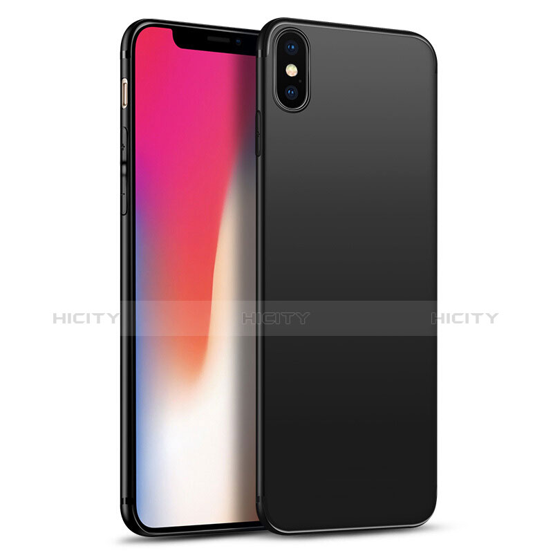 Carcasa Silicona Ultrafina Goma S02 para Apple iPhone X Negro