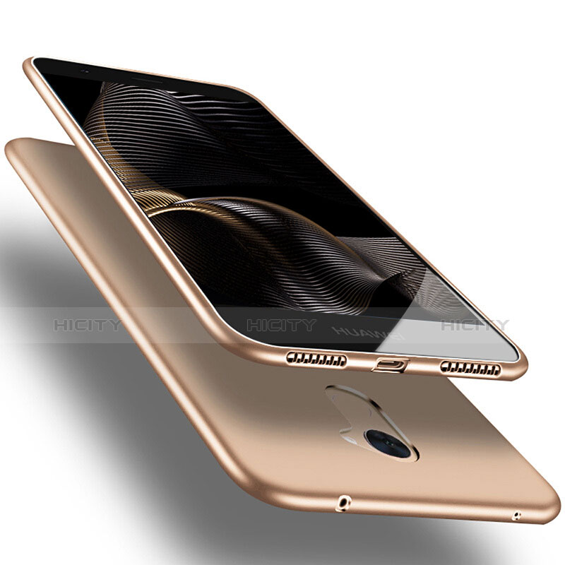 Carcasa Silicona Ultrafina Goma S03 para Huawei Enjoy 7 Plus Oro