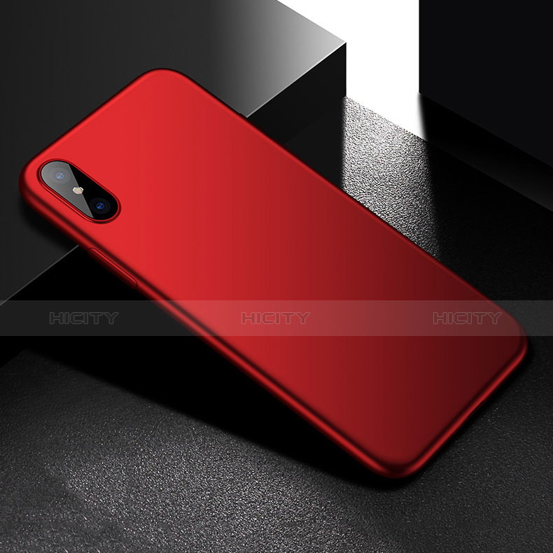 Carcasa Silicona Ultrafina Goma S05 para Apple iPhone X Rojo