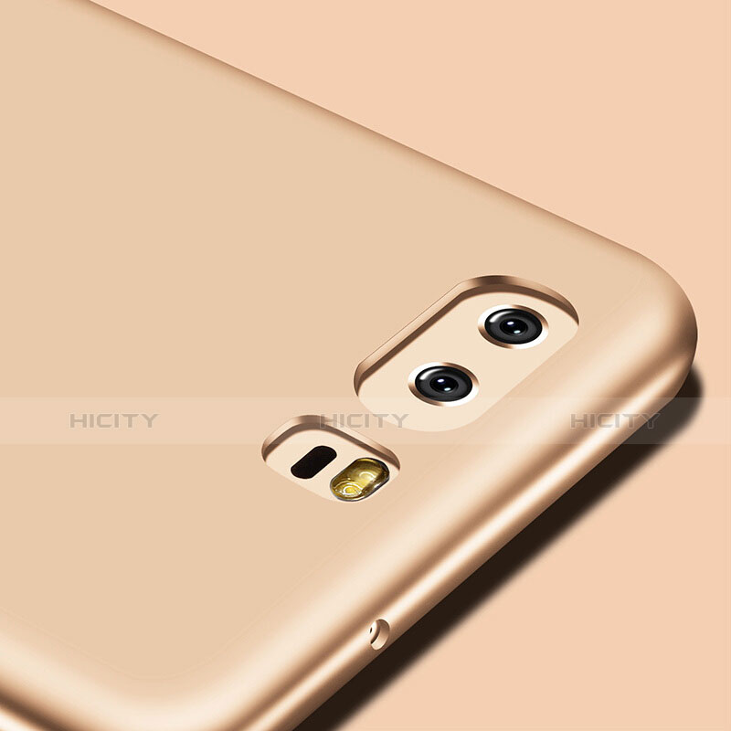 Carcasa Silicona Ultrafina Goma S05 para Huawei P10 Oro