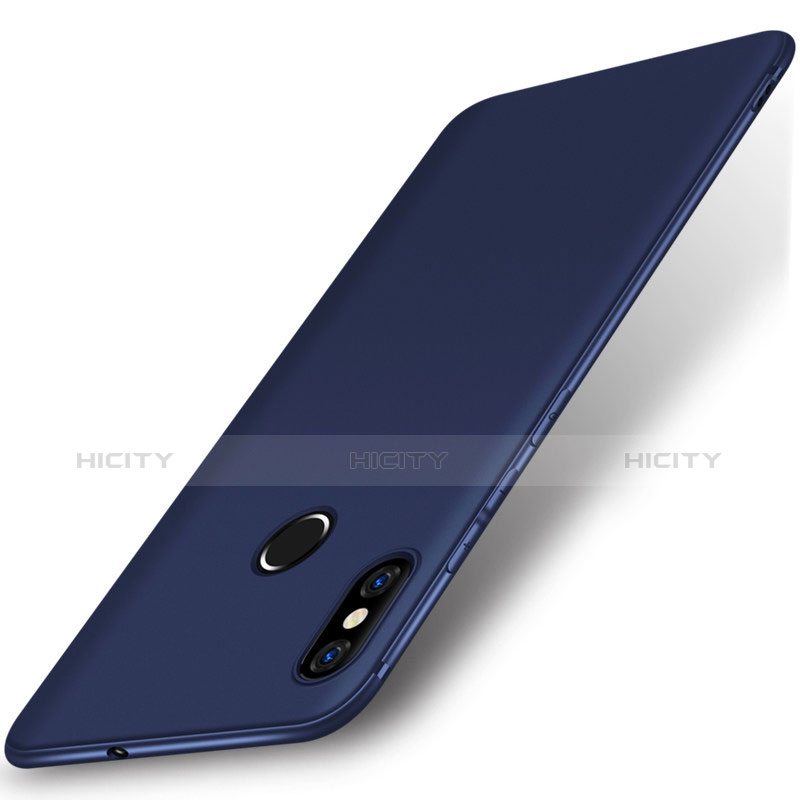 Carcasa Silicona Ultrafina Goma S06 para Xiaomi Mi 8 Azul