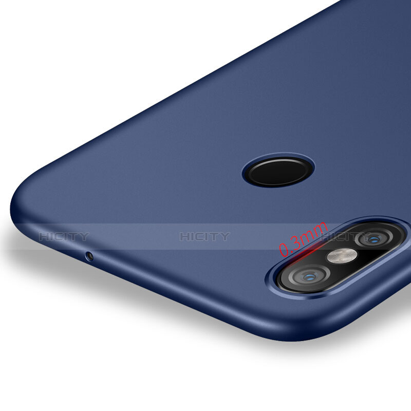 Carcasa Silicona Ultrafina Goma S06 para Xiaomi Mi 8 Azul