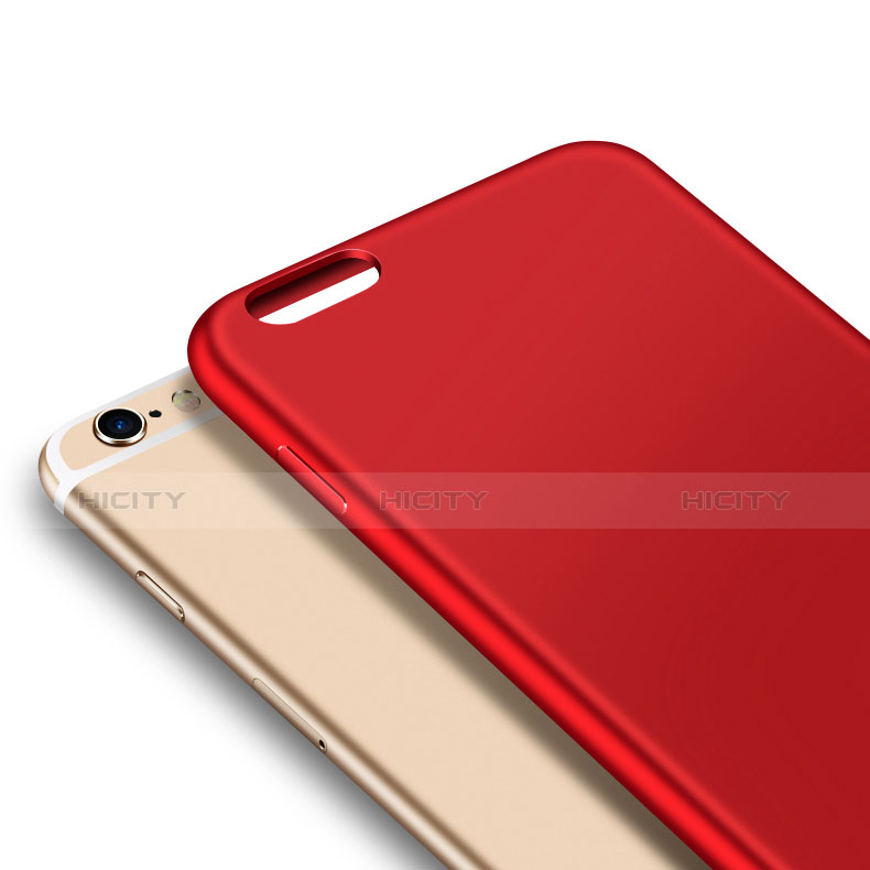 Carcasa Silicona Ultrafina Goma U01 para Apple iPhone 6 Rojo