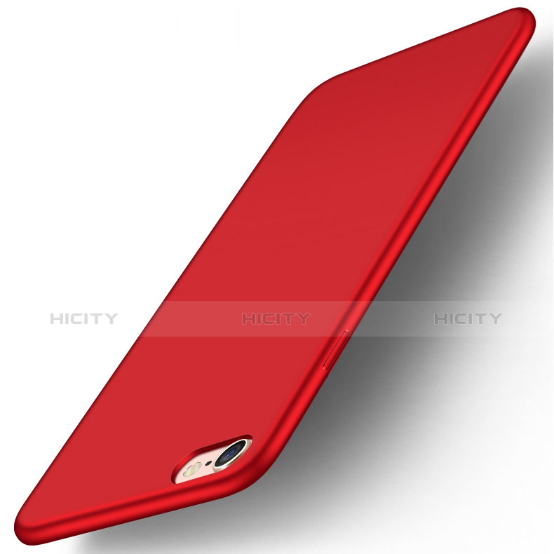 Carcasa Silicona Ultrafina Goma U01 para Apple iPhone 6 Rojo