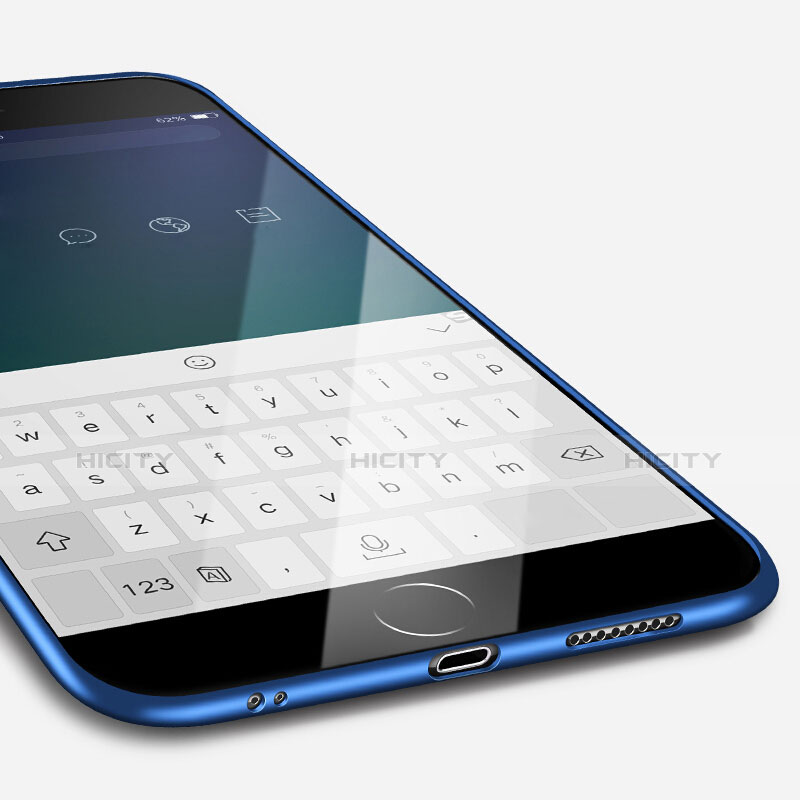 Carcasa Silicona Ultrafina Goma U14 para Apple iPhone 6S Azul