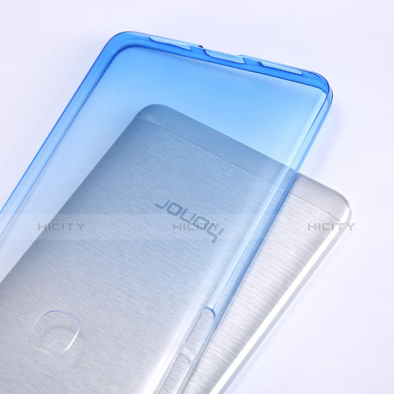 Carcasa Silicona Ultrafina Transparente Gradiente para Huawei Honor 5X Azul Cielo