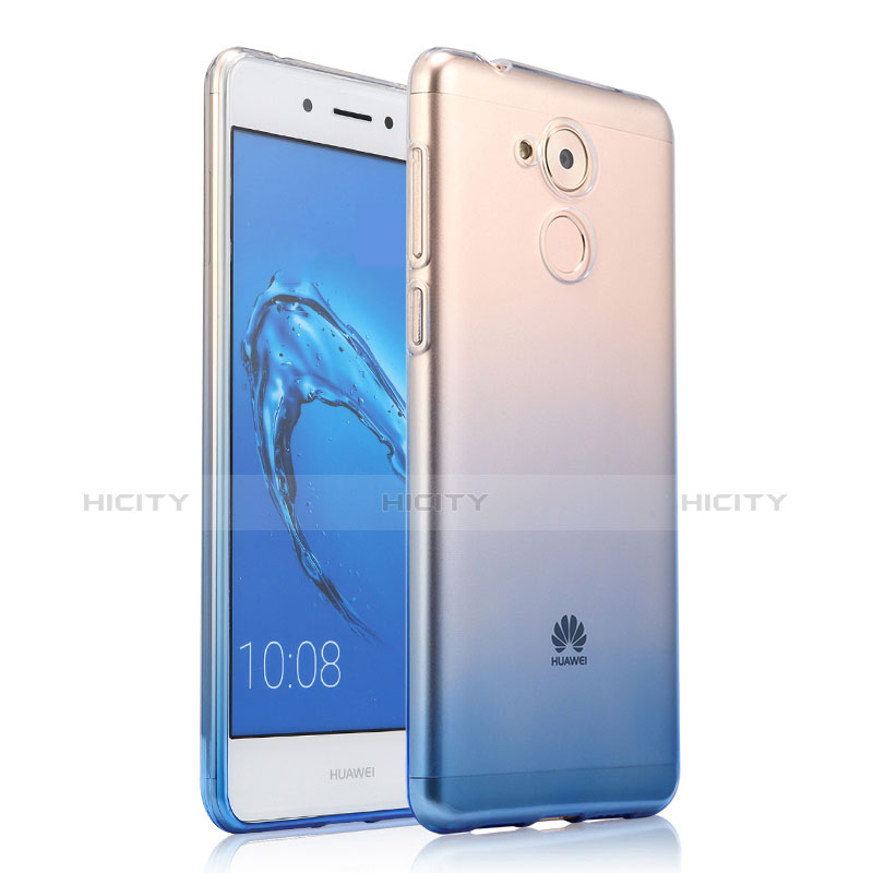 Carcasa Silicona Ultrafina Transparente Gradiente para Huawei Honor 6C Azul