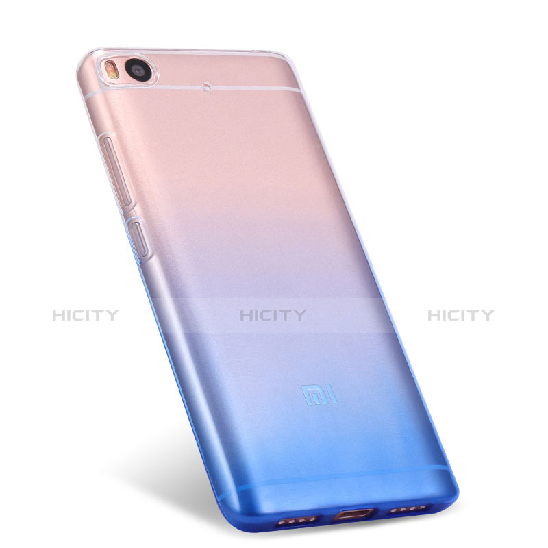 Carcasa Silicona Ultrafina Transparente Gradiente para Xiaomi Mi 5S 4G Azul