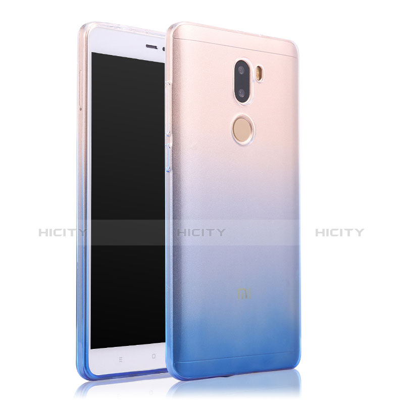 Carcasa Silicona Ultrafina Transparente Gradiente para Xiaomi Mi 5S Plus Azul