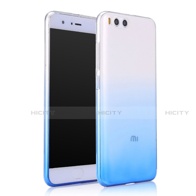 Carcasa Silicona Ultrafina Transparente Gradiente para Xiaomi Mi 6 Azul