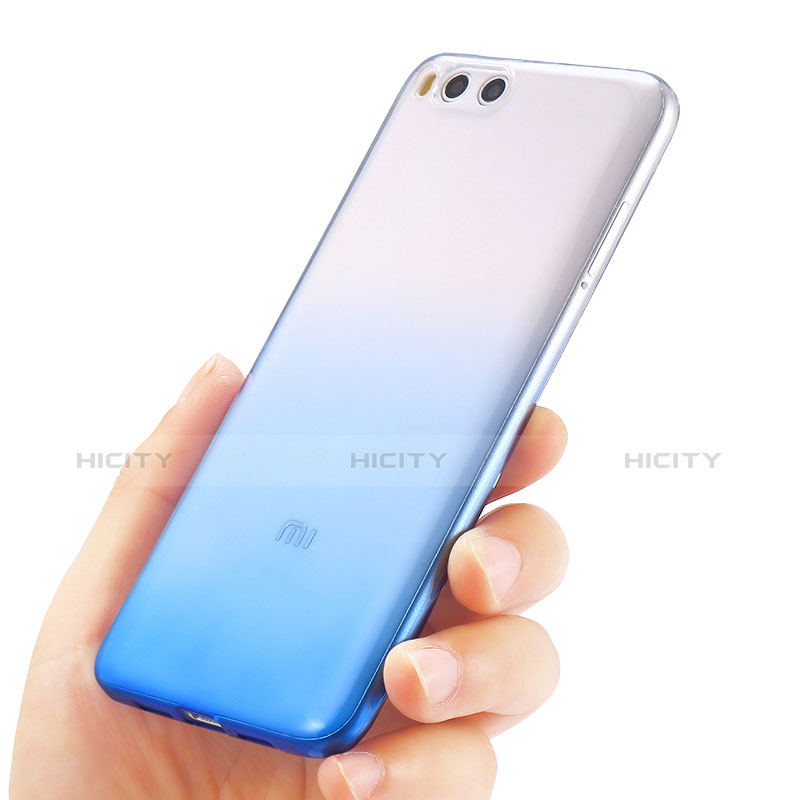 Carcasa Silicona Ultrafina Transparente Gradiente para Xiaomi Mi 6 Azul