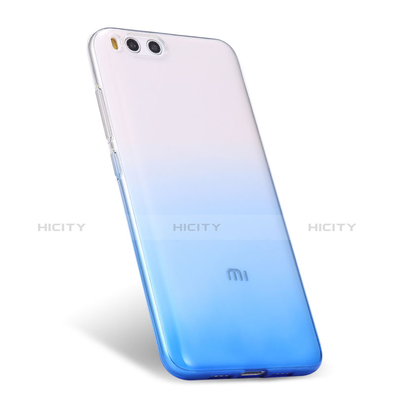 Carcasa Silicona Ultrafina Transparente Gradiente para Xiaomi Mi 6 Azul