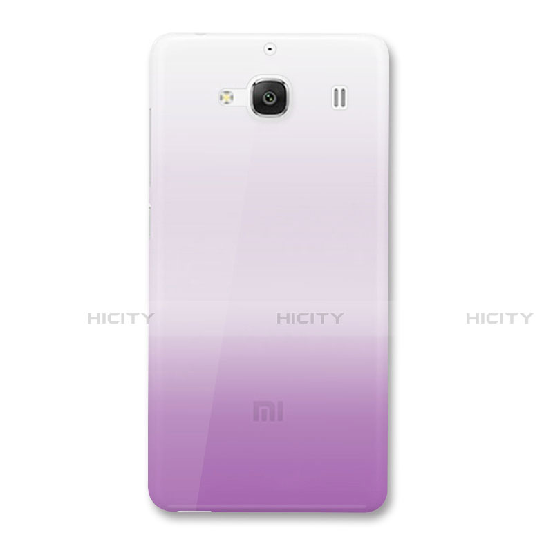 Carcasa Silicona Ultrafina Transparente Gradiente para Xiaomi Redmi 2 Rosa