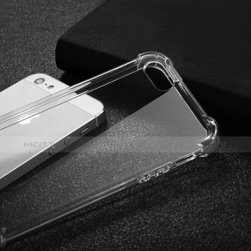 Carcasa Silicona Ultrafina Transparente H02 para Apple iPhone 5 Claro