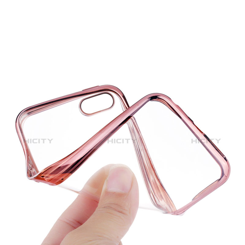 Carcasa Silicona Ultrafina Transparente H03 para Apple iPhone SE Rosa