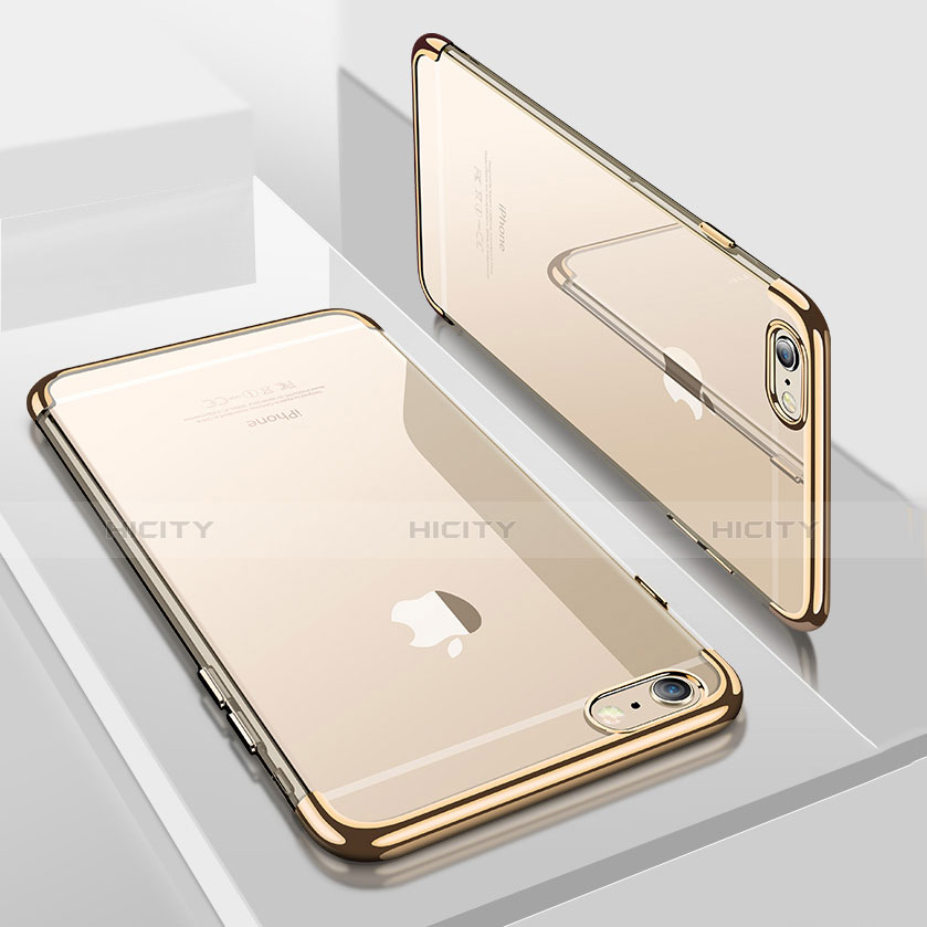 Carcasa Silicona Ultrafina Transparente H04 para Apple iPhone 8 Oro