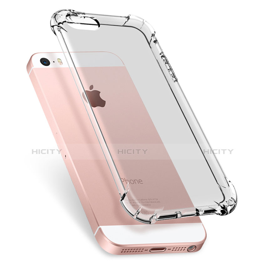 Carcasa Silicona Ultrafina Transparente H04 para Apple iPhone SE Claro