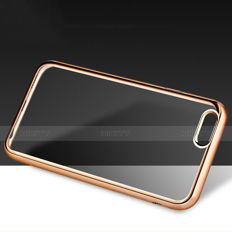 Carcasa Silicona Ultrafina Transparente H06 para Apple iPhone 6 Oro