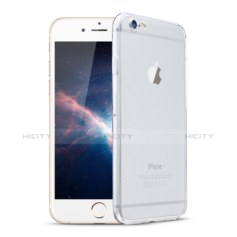 Carcasa Silicona Ultrafina Transparente H08 para Apple iPhone 6 Claro