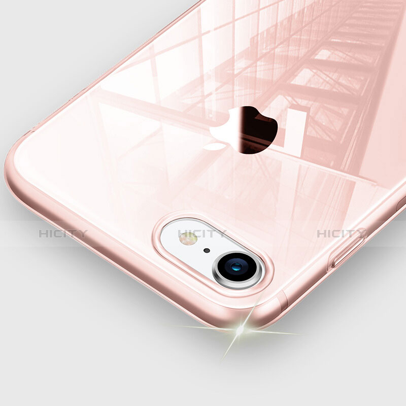 Carcasa Silicona Ultrafina Transparente H09 para Apple iPhone 7 Rosa