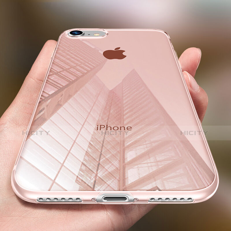 Carcasa Silicona Ultrafina Transparente H09 para Apple iPhone 7 Rosa