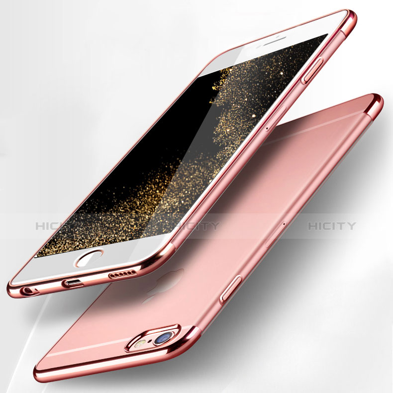 Carcasa Silicona Ultrafina Transparente H15 para Apple iPhone 6 Rosa