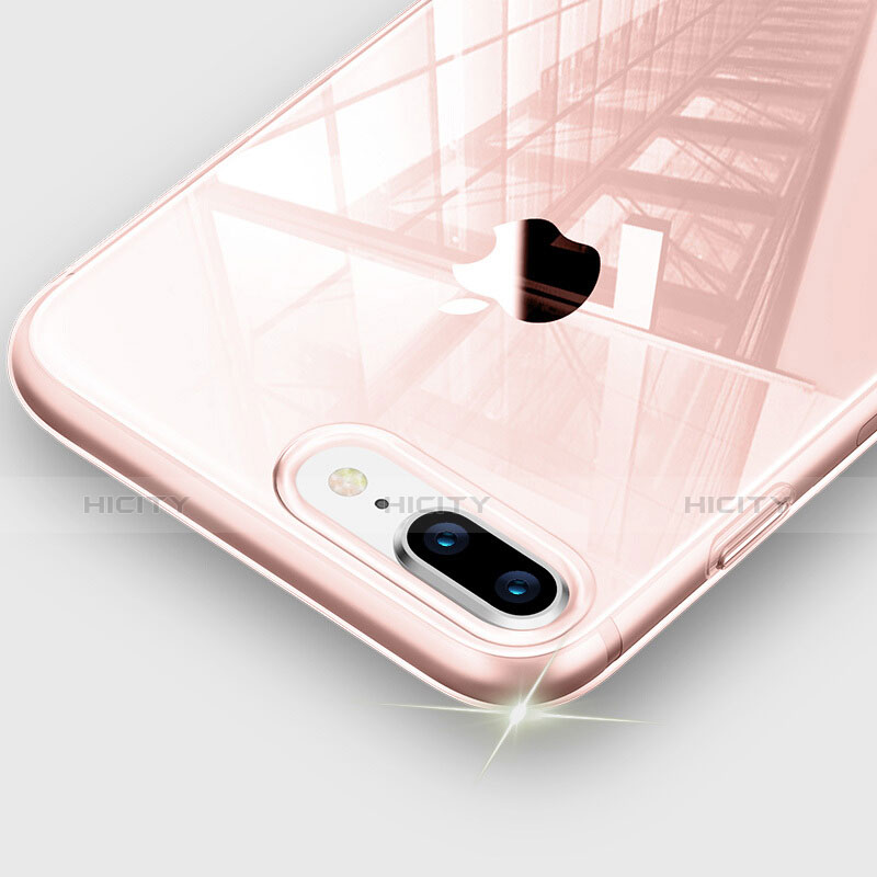 Carcasa Silicona Ultrafina Transparente H20 para Apple iPhone 7 Plus Rosa