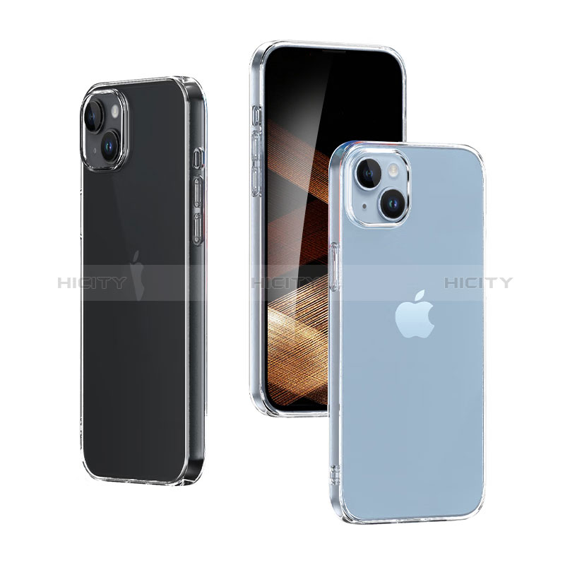 Carcasa Silicona Ultrafina Transparente N03 para Apple iPhone 14 Plus Claro