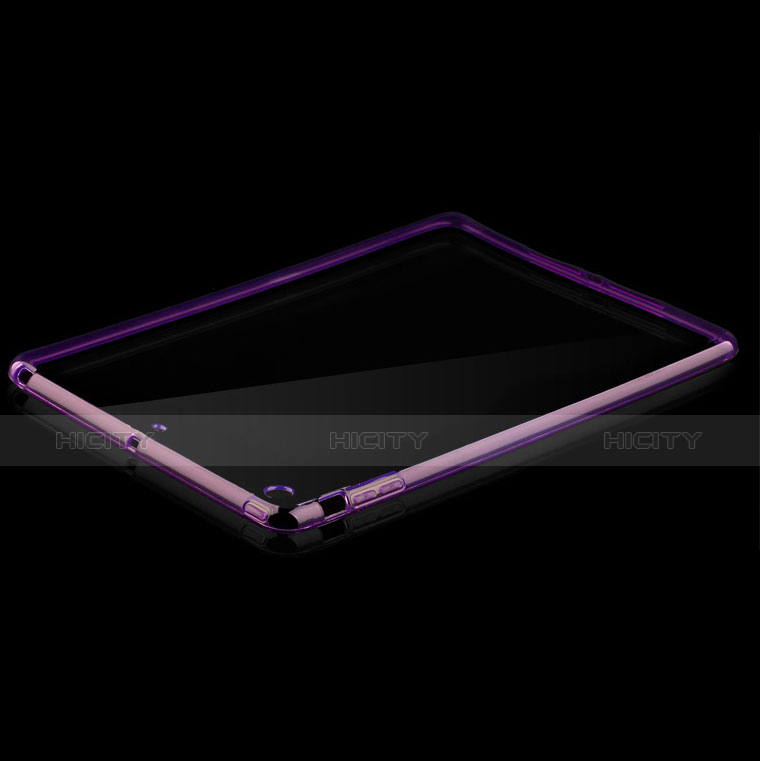 Carcasa Silicona Ultrafina Transparente para Apple iPad Air Morado