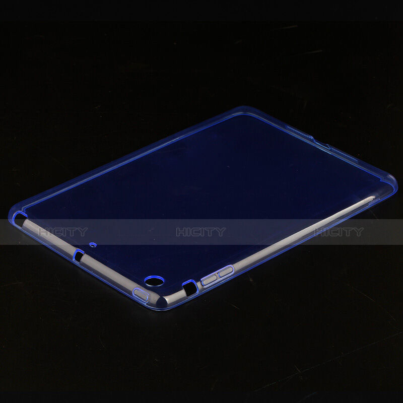 Carcasa Silicona Ultrafina Transparente para Apple iPad Mini 2 Azul Cielo