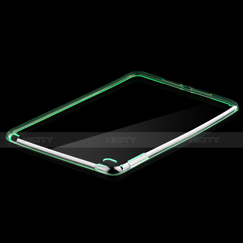 Carcasa Silicona Ultrafina Transparente para Apple iPad Mini 4 Verde