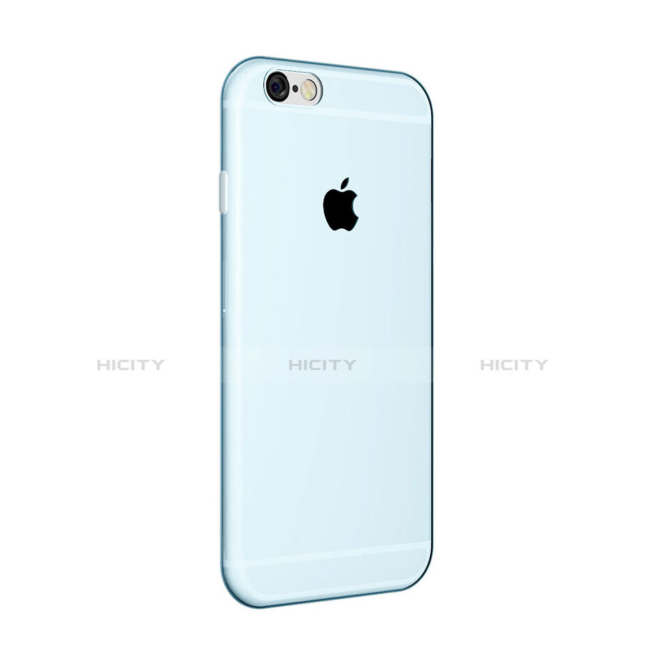 Carcasa Silicona Ultrafina Transparente para Apple iPhone 6 Plus Azul